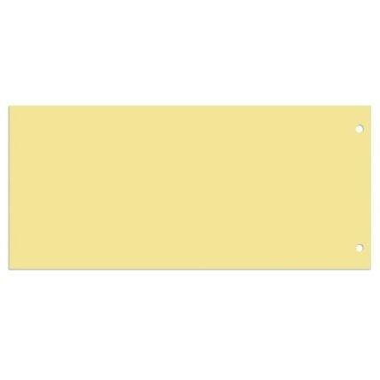 Skirtukai dokumentams FORPUS, 105x240mm, kartoniniai, 190gsm, 100vnt., geltonos sp. 1