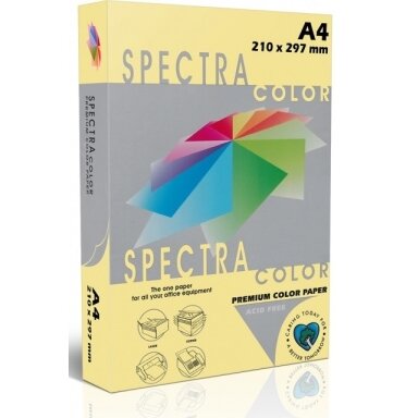 Spalvotas popierius SPECTRA COLOR, A4, 80gsm, 500 lapų, IT115 CANARY (šviesiai geltona sp.) Spalvotas popierius SPECTRA COLOR, A4, 80gsm, 500 lapų, IT115 CANARY (šviesiai geltona sp.)