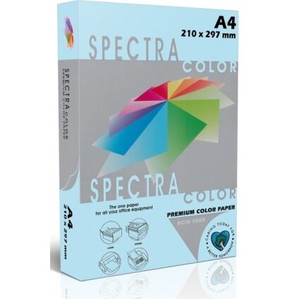 Spalvotas popierius SPECTRA COLOR, A4, 80gsm, 500 lapų, IT120 OCEAN (šviesiai mėlyna sp.) Spalvotas popierius SPECTRA COLOR, A4, 80gsm, 500 lapų, IT120 OCEAN (šviesiai mėlyna sp.)
