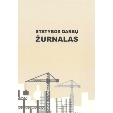 Statybos darbų žurnalas, A4, 104 lapai Statybos darbų žurnalas, A4, 104 lapai