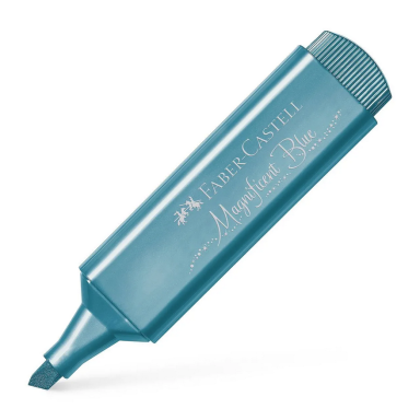Teksto žymeklis Faber-Castell Metallic, mėlynos spalvos, 1–5 mm Teksto žymeklis Faber-Castell Metallic, mėlynos spalvos, 1–5 mm