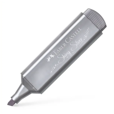 Teksto žymeklis Faber-Castell Metallic, sidabrinės spalvos, 1–5 mm Teksto žymeklis Faber-Castell Metallic, sidabrinės spalvos, 1–5 mm