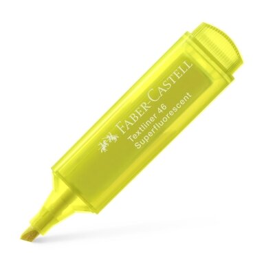 Teksto žymeklis Faber-Castell Superfluorescent Textliner 46, geltonas, 1–5 mm