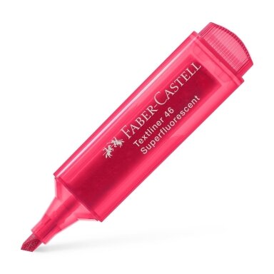 Teksto žymeklis Faber-Castell Superfluorescent Textliner 46, raudonas, 1–5 mm