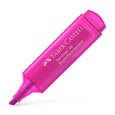 Teksto žymeklis Faber-Castell Superfluorescent Textliner 46, rožinis, 1–5 mm