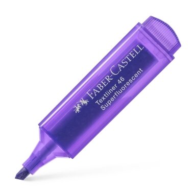 Teksto žymeklis Faber-Castell Superfluorescent Textliner 46, violetinis, 1–5 mm