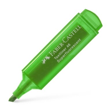 Teksto žymeklis Faber-Castell Superfluorescent Textliner 46, žalias, 1–5 mm