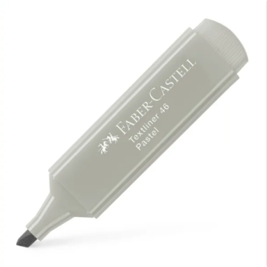 Teksto žymeklis Faber-Castell Textliner 46 Pastel, pilkas, 1–5 mm Teksto žymeklis Faber-Castell Textliner 46 Pastel, pilkas, 1–5 mm