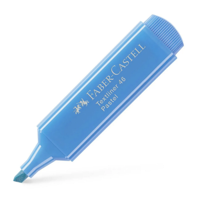 Teksto žymeklis Faber-Castell Textliner 46 Pastel, šviesiai mėlynos spalvos, 1–5 mm Teksto žymeklis Faber-Castell Textliner 46 Pastel, šviesiai mėlynos spalvos, 1–5 mm