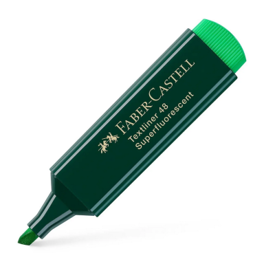 Teksto žymeklis Faber-Castell Textliner 48, žalios spalvos, 1–5 mm Teksto žymeklis Faber-Castell Textliner 48, žalios spalvos, 1–5 mm