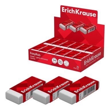 Trintukas EASYRUB, ErichKrause, 51x21x11mm, ypač minkštas Trintukas EASYRUB, ErichKrause, 51x21x11mm, ypač minkštas