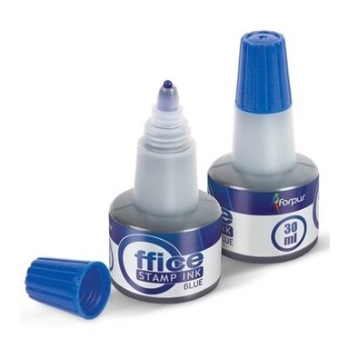 Tušas antspaudams FORPUS, 30ml, mėlynos sp. Tušas antspaudams FORPUS, 30ml, mėlynos sp.