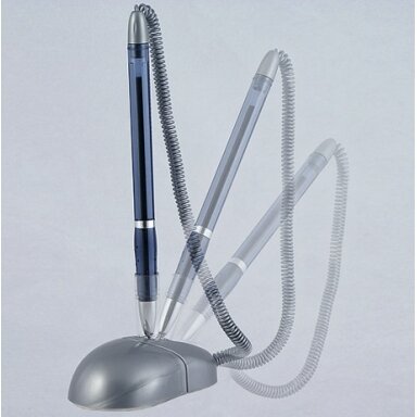 Tušinukas DESK PEN, Axent, su grandinėle, 0.7mm, mėlynos sp. Tušinukas DESK PEN, Axent, su grandinėle, 0.7mm, mėlynos sp.