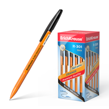 Tušinukas R-301 ORANGE, ErichKrause, 0.7mm, juodos sp. Tušinukas R-301 ORANGE, ErichKrause, 0.7mm, juodos sp.