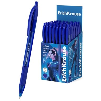 Ultra glide automatinis tušinukas U-209 ORIGINAL MATIC&GRIP, ErichKrause, 1.0mm, mėlynos sp. Ultra glide automatinis tušinukas U-209 ORIGINAL MATIC&GRIP, ErichKrause, 1.0mm, mėlynos sp.