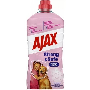 Universali valymo priemonė AJAX Strong & Safe, 1000ml Universali valymo priemonė AJAX Strong & Safe, 1000ml