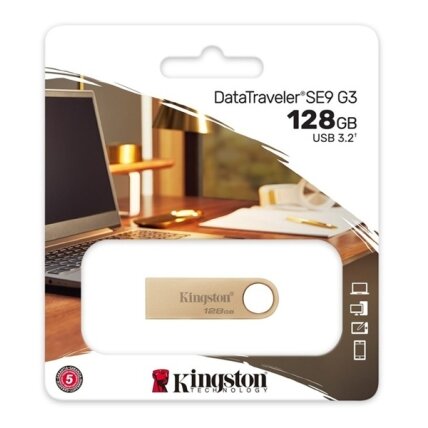 USB laikmena KINGSTON DataTraveler SE9 G3, 128 GB, 3.2  Gen 1 1