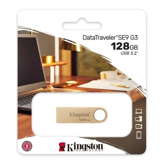 USB laikmena KINGSTON DataTraveler SE9 G3, 128 GB, 3.2  Gen 1 1