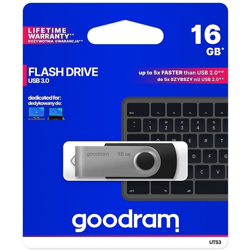USB laikmena GoodRam UTS3, 16 GB, 3.0 3
