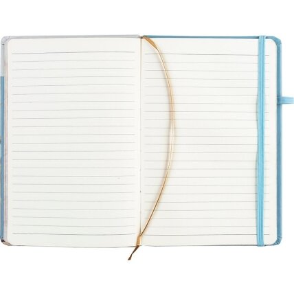 Užrašų knyga TIME Notes, Centrum, A5, 80 lapų, 77gsm, linija, kietu viršeliu, su skirtuku ir gumele 5