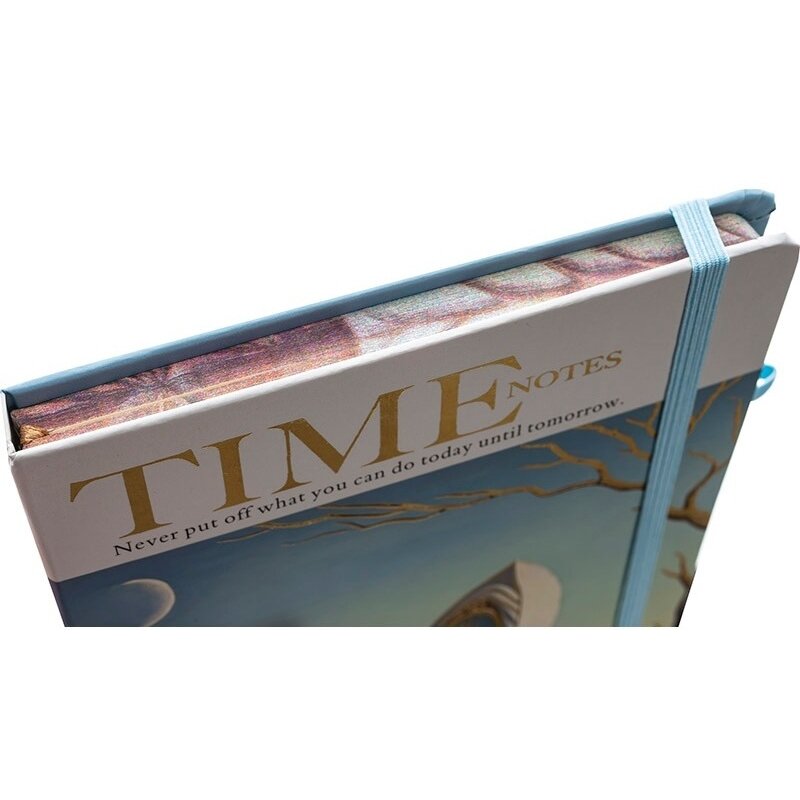 Užrašų knyga TIME Notes, Centrum, A5, 80 lapų, 77gsm, linija, kietu viršeliu, su skirtuku ir gumele 6