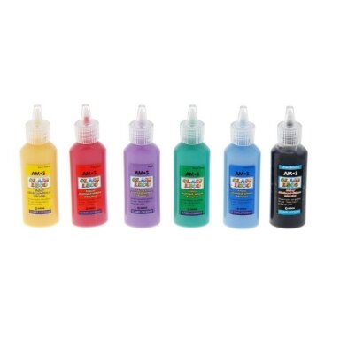 Vitražiniai dažai GD22D24, Amos, 22ml, įvairių sp. Vitražiniai dažai GD22D24, Amos, 22ml, įvairių sp.