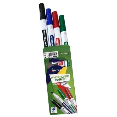 Žymeklių rinkinys baltai lentai FORPUS, 1.0-3.0mm, 4 sp.